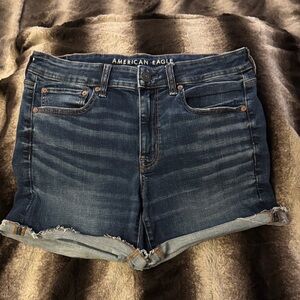 American Eagle Outfitters Dark Blue Jean Shorts